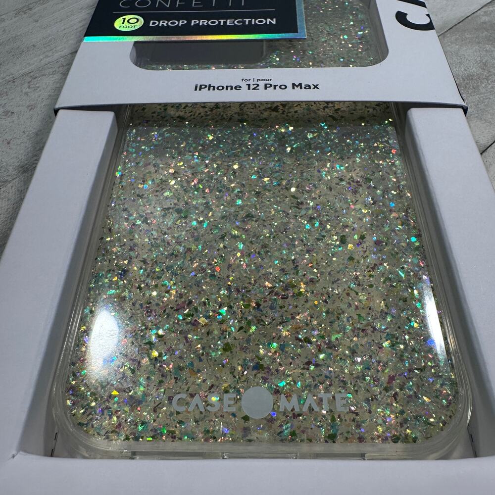 iPhone 12 Pro Max Slim Case by Casemate, Twinkle Confetti: NWT in box - Picture 3 of 8